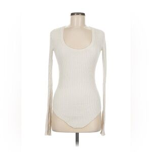 PINS & NEEDLES Cream Ribbed Long Sleeve Women’s Shirt